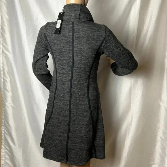 Nwt  vintage grey  sweater dress, Sm, cowl neck ,slimming lines,Whimsigoth,goth - Picture 9 of 16